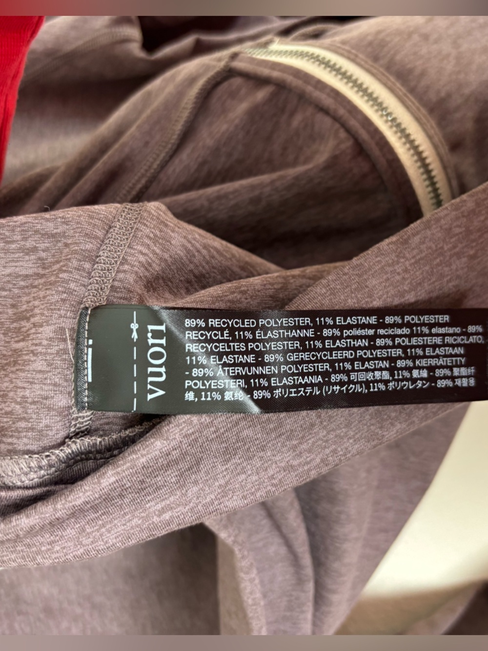 Vuori Halo Performance Hoodie Women’s Size M 2.0 Huckleberry Heather Full Zip - Picture 5 of 6